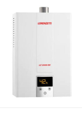 Aquecedor a Gás Lorenzetti  Lz2000de 20 Litros Branco GN ou GLP