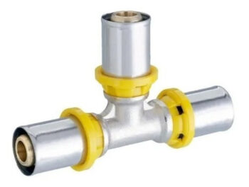 Conector Te Pex Multicamadas Gás 16x16x16mm