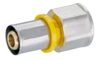 Conector Fixo Fêmea 20mm X 1/2'' Linha Gás Pex